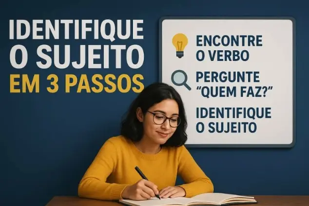 🧠 Como Identificar o Sujeito em uma Oração em Apenas 3 Passos (Guia Completo para Concurso Público)