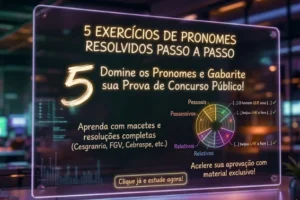 Exercícios Resolvidos de Pronomes: Pessoais, De Tratamento, Possessivos e Demonstrativos.