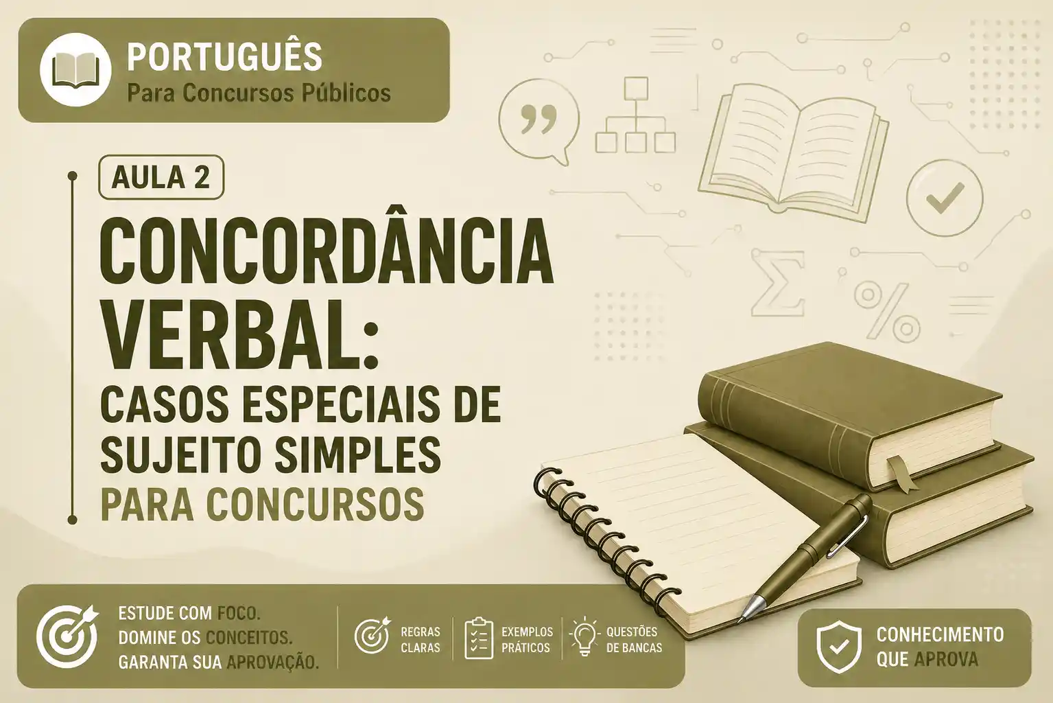 Concordância Verbal Casos Especiais de Sujeito Simples para Concursos