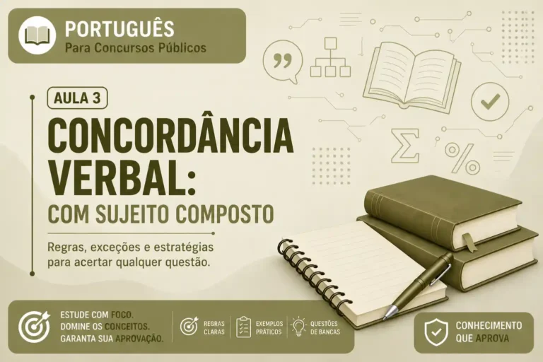 Aula 3 – Concordância Verbal com Sujeito Composto