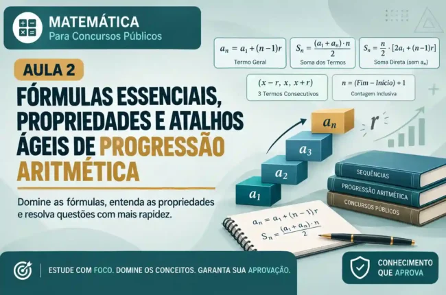 Aula 2 Fórmulas Essenciais, Propriedades e Atalhos Ágeis de Progressão Aritmética
