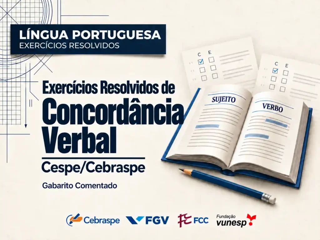 Exercícios Resolvidos de Concordância Verbal – Cespe-cebraspe