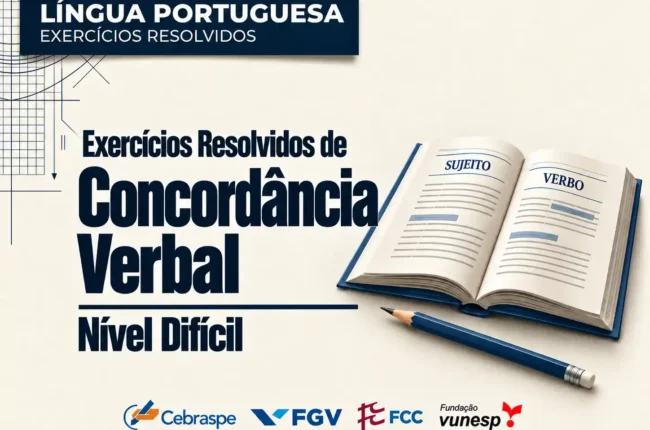 Exercícios de concordância verbal dificil