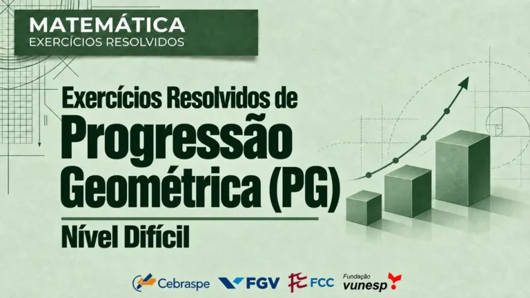 Exercícios Resolvidos de Progressão Geométrica (PG) – Nível Difícil
